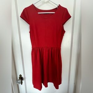 Madewell Ponte Screenplay Dress in Burnt Orange